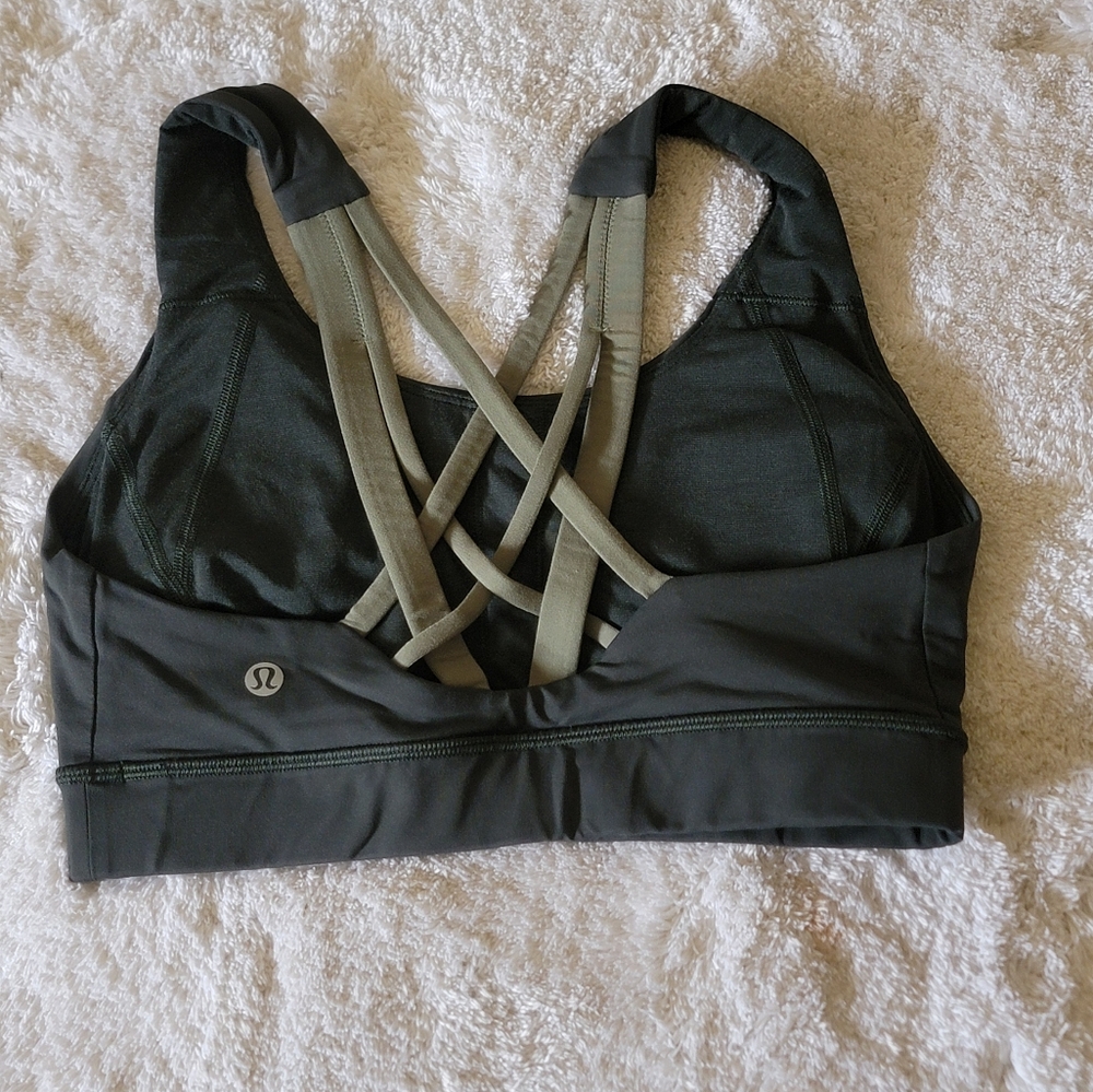 lululemon athletica Dark Green Sports Bra
